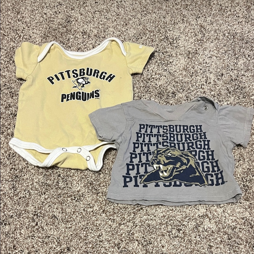 Pittsburgh Penguins Baby Onesie and Shirt Set
